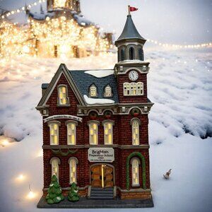 Dept 56 Brighton School Christmas in the City Lighted Building
